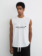 McLaren Racing Logo-Print Mesh Vest - Image 1 of 8