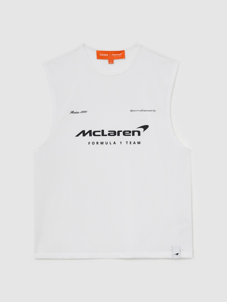 McLaren Racing Logo-Print Mesh Vest - Image 2 of 8