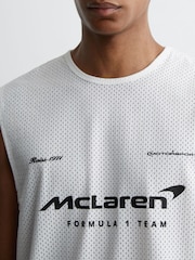 McLaren Racing Logo-Print Mesh Vest - Image 3 of 8