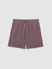 وردي موف - شورت من قماش قطن بيكيه مصبوغ Sundown من Reiss - صورة 2 من 6