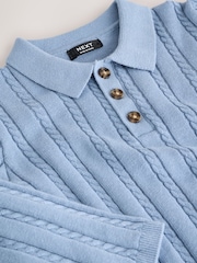modra - Progasto pletena polo majica (3mesecev-7let) - Slika 7 iz 8