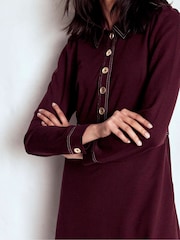 Roxa - Vestido de manga comprida Nicolette da Boden - Imagem 2 de 6