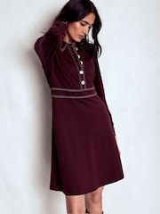 Roxa - Vestido de manga comprida Nicolette da Boden - Imagem 5 de 6