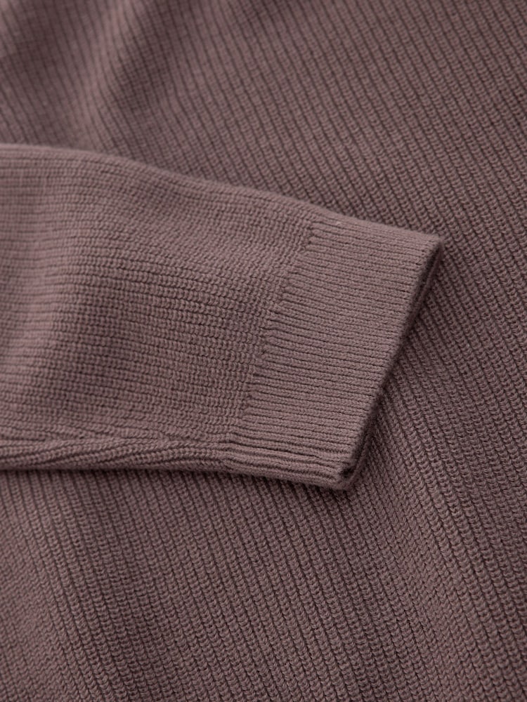 Chocolate Brown Without Stag Cotton Crew Neck Knitted Jumper (3-16yrs) - Image 4 of 4