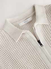Ecru Utility Zip Through Cardigan (3-16yrs) - Image 3 of 6