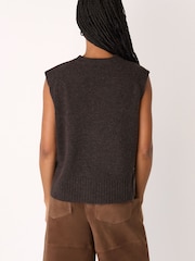 Whistles Brown Wool Sleeveless Tank - Image 2 of 3
