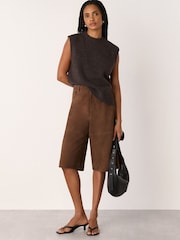 Whistles Brown Wool Sleeveless Tank - Image 3 of 3