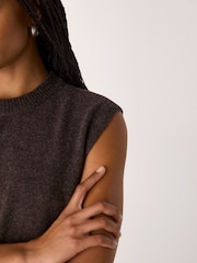 Whistles Brown Wool Sleeveless Tank - Image 5 of 6
