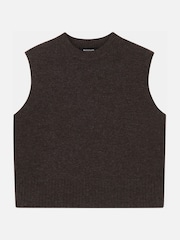 Whistles Brown Wool Sleeveless Tank - Image 6 of 6