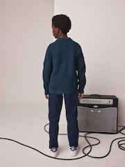 Indigo Blue Utility Zip Through Cardigan (3-16yrs) - Image 3 of 11