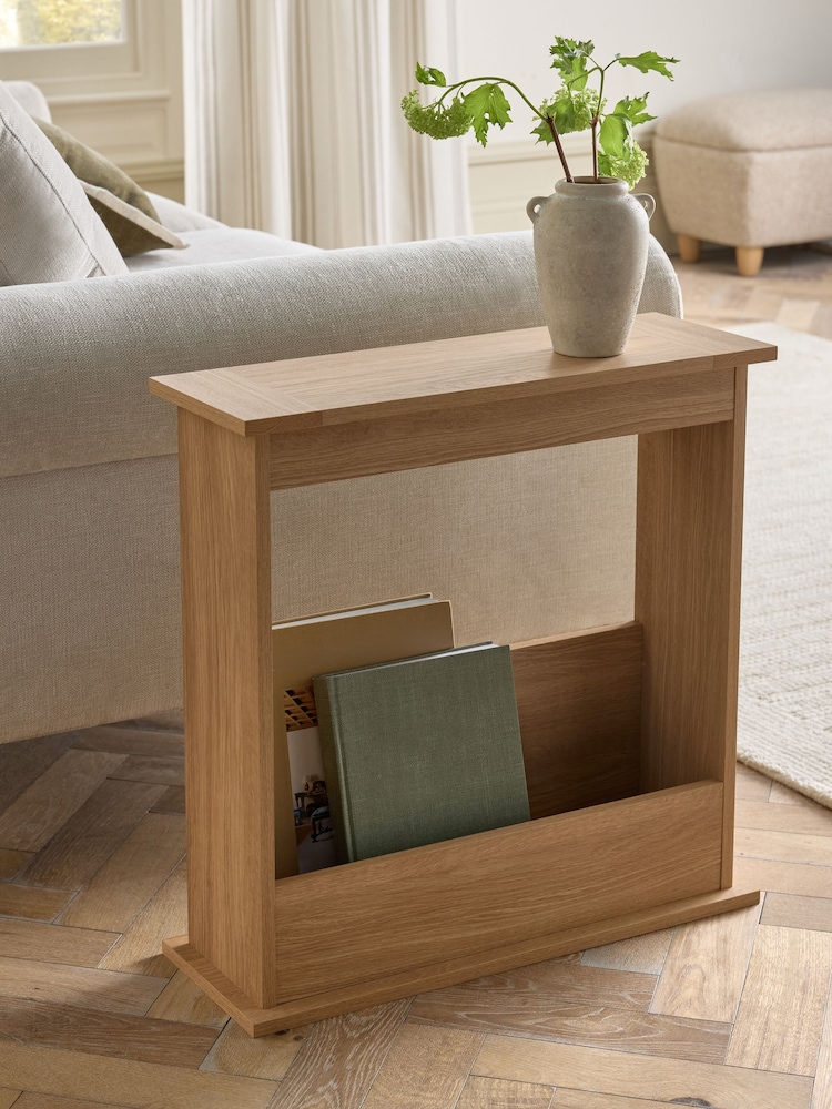 Oak Malvern Oak Effect Side Table - Image 2 of 8