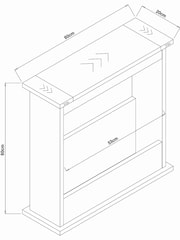 Oak Malvern Oak Effect Side Table - Image 4 of 8