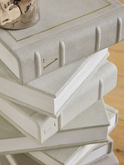 White Books Resin Side Table - Image 4 of 5