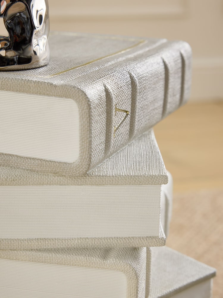 White Books Resin Side Table - Image 5 of 5
