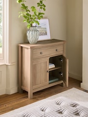 Natural Malvern Oak Effect Small Sideboard - Image 3 of 10