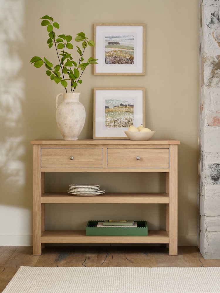 Natural Malvern Cream Large Console Table - Image 2 of 10