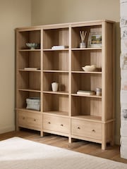 Natural Malvern Oak Effect Bookcase Shelf - Image 2 of 8