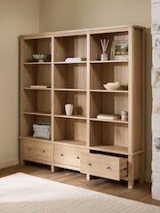Natural Malvern Oak Effect Bookcase Shelf - Image 3 of 8