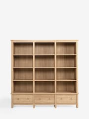 Natural Malvern Oak Effect Bookcase Shelf - Image 5 of 8