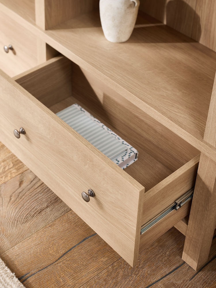 Natural Malvern Oak Effect Bookcase Shelf - Image 8 of 8