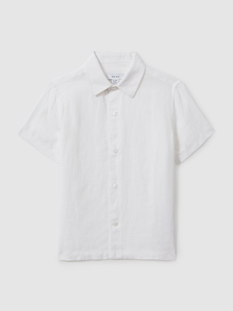 Reiss White Holiday Shirt - Image 2 of 4 Reiss White Holiday Shirt - Image 2 of 4