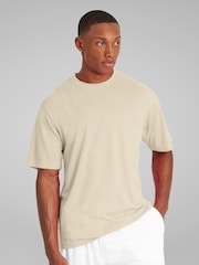 All + Every Cream Hefty Smurf Active Man College Sports Smurfs Movie Back Print T-Shirt - Image 2 of 3