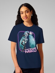 All + Every Blue Hatsune Miku CV01 Anime Mascot Singer T-Shirt - Image 1 of 1