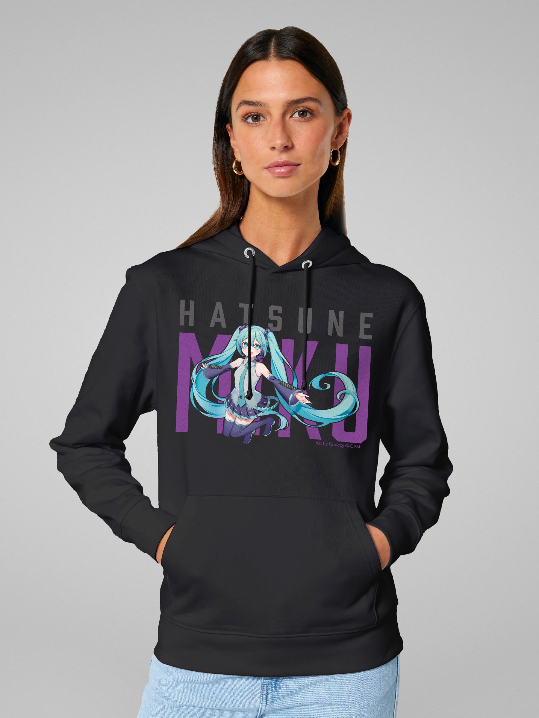 VR × HATSUNE MIKU HOODIE / BLK Lサイズ Miku Hatsune - ⁄ M JumpIchiban