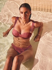 AIYLA Rose Pink Padded Underwired Premium Bikini Top - Image 3 of 6