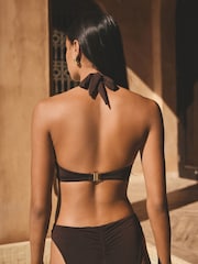 Schokoladenbraun - Premium Bikini Top - Bild 5 von 6