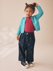Embroidered Rainbow Spot - Vaqueros de pernera ancha (3 meses - 7 años) - Imagen 2 de 7