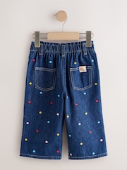 Embroidered Rainbow Spot - Vaqueros de pernera ancha (3 meses - 7 años) - Imagen 5 de 7