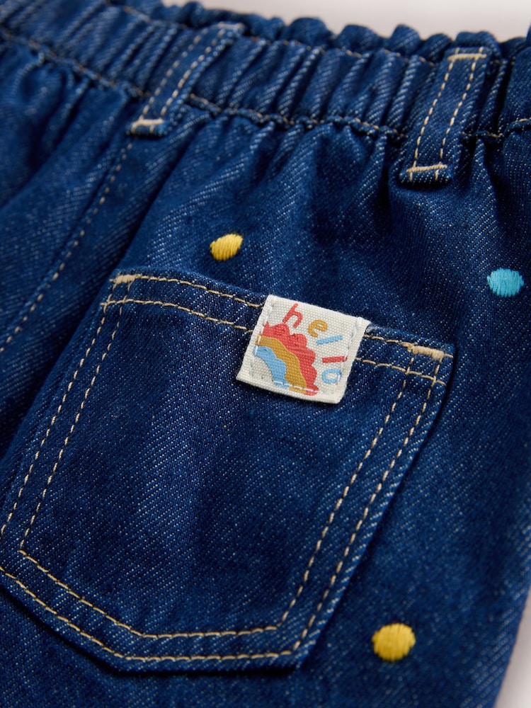 Embroidered Rainbow Spot - Vaqueros de pernera ancha (3 meses - 7 años) - Imagen 7 de 7