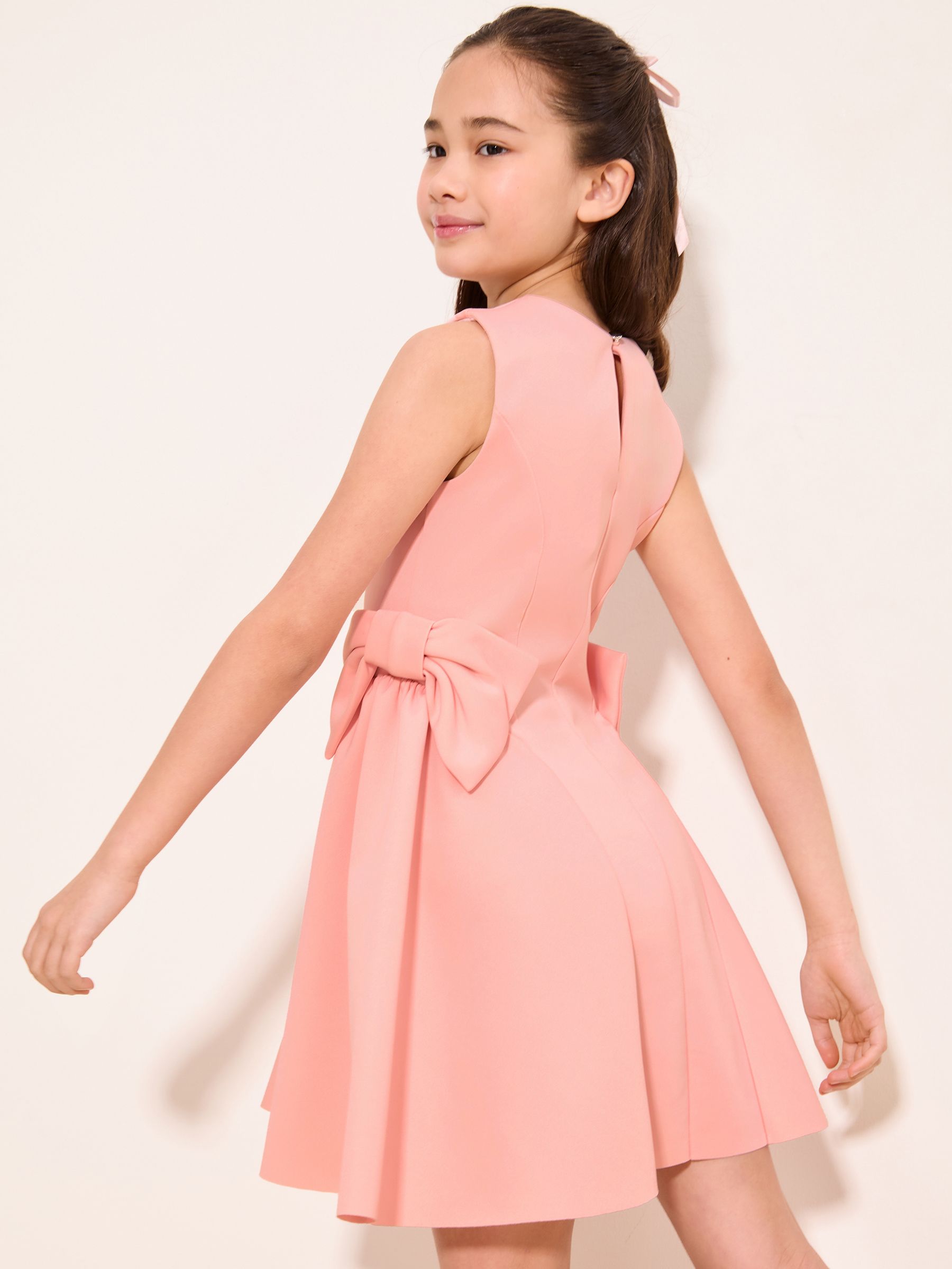Buy Lipsy Pink Scuba Bow Mini Dress (5-16yrs) from Next USA