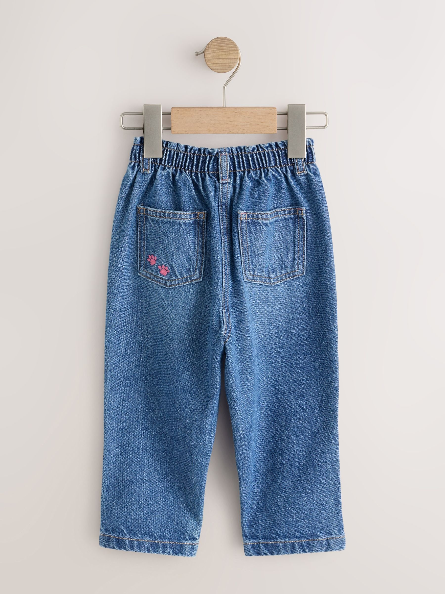 【新品】JIMWAG Smart Bomb denim pants Buy Dog Embroidered Mom Jeans (3mths-7yrs) from the Next UK online