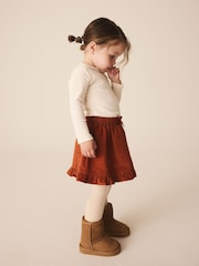 Brown Corduroy Pullon Frill Skirt (3mths-7yrs) - Image 4 of 8