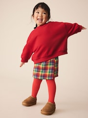 Rainbow Check Skort & Tights Set (3mths-7yrs) - Image 2 of 10