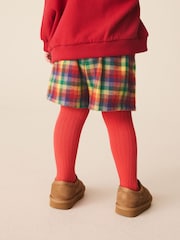 Rainbow Check Skort & Tights Set (3mths-7yrs) - Image 4 of 10