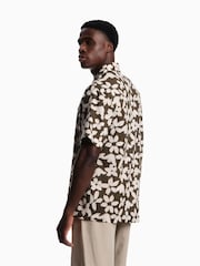 Emporio Armani Green Flower Eagle Beachwear Shirt - Bilde 2 av 8