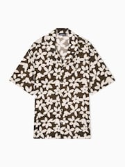 Emporio Armani Green Flower Eagle Beachwear Shirt - Bilde 6 av 8