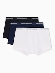 Emporio Armani NOS Core Logoband Trunks 3 Pack - صورة 1 من 2