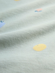 The Set 5 Pack Cotton Jersey Frill Sleeve T-Shirt and Shorts Pyjamas Set Green/Yellow/Pink/Cream - Image 12 of 13