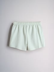The Set 5 Pack Cotton Jersey Frill Sleeve T-Shirt and Shorts Pyjamas Set Green/Yellow/Pink/Cream - Image 8 of 13