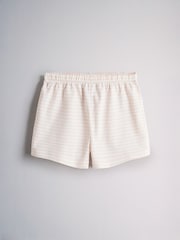 The Set 5 Pack Cotton Jersey Frill Sleeve T-Shirt and Shorts Pyjamas Set Green/Yellow/Pink/Cream - Image 9 of 13