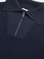 Peckham Rye -neulepusero, jossa puolipitkä vetoketju ja puolipoolokaulus - Kuva 8 / 10