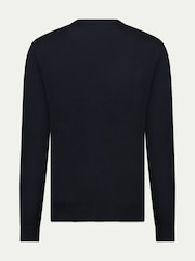 Peckham Rye Black Knitted Crew Neck Jumper - Image 7 of 10