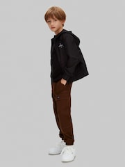 Rjave kargo hlače Calvin Klein Jeans Relaxed Sateen - Slika 5 iz 5