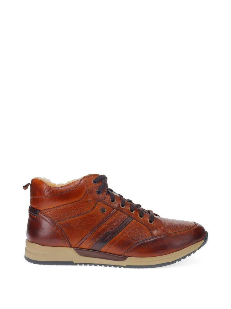 Pavers Brown Lace-Up Leather Ankle Boots - Image 1 of 5 Pavers Brown Lace-Up Leather Ankle Boots - Image 1 of 5