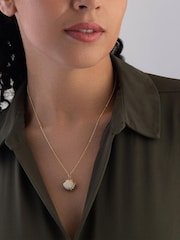 Beaverbrooks 9ct Yellow Gold Shell Locket Pendant - Image 1 of 5