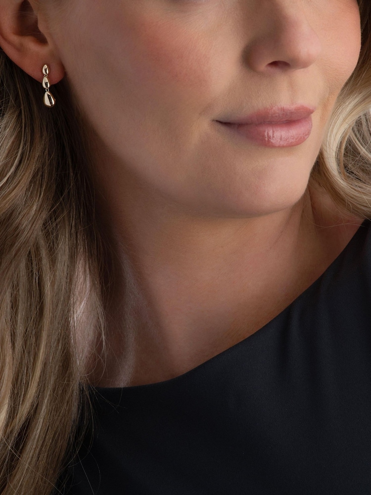 Beaverbrooks 9ct Yellow Gold Drop Earrings - Image 4 of 4 Beaverbrooks 9ct Yellow Gold Drop Earrings - Image 4 of 4